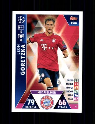 Leon Goretzka FC Bayern München TOPPS Card 2018-19