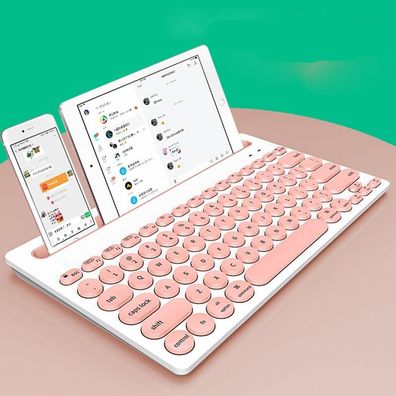 Tragbare Mini-Tastatur für den Schreibtisch mit Handy, Ständerhalterung für