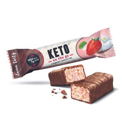 42,71 €/ kg | KETO on the go Erdbeere, 20x35g Riegel
