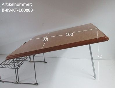 Klapptisch ca 100 x 83 gebr. Wohnwagen / Wohnmobil mit Klappfuß H72 hochglanz