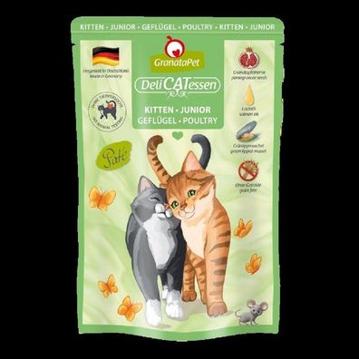 GranataPet ?DeliCatessen Kitten / Junior Geflügel - 6 x 85 g ? Katzennassfutter