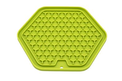 Leckmatte LadiMat aus Silikon, Schleckmatte für Hunde Hexagon