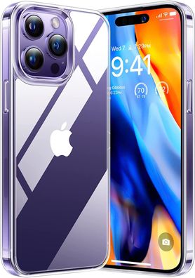 Wisam® Apple iPhone 14 Pro (6.1) Silikon Case Schutzhülle Clear Hülle Transparent