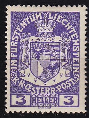 Liechtenstein [1917] MiNr 0004 ( * */ mnh )