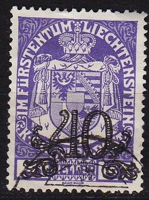 Liechtenstein [1920] MiNr 0014 ( O/ used )