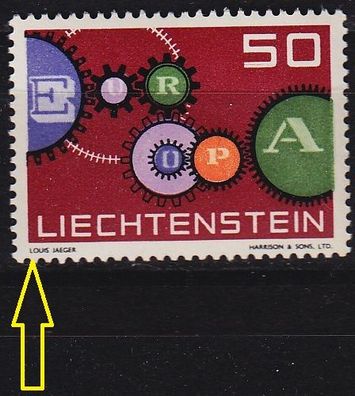Liechtenstein [1961] MiNr 0414 I ( * */ mnh )