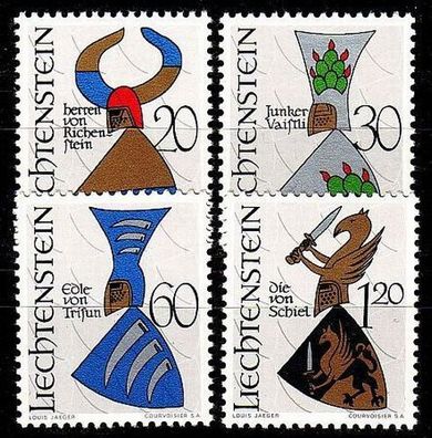 Liechtenstein [1966] MiNr 0465-68 ( * */ mnh ) Wappen