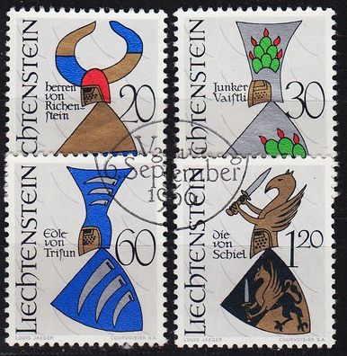 Liechtenstein [1966] MiNr 0465-68 ( O/ used ) Wappen