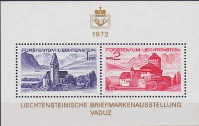 Liechtenstein [1972] MiNr 0565-66 Block 9 ( * */ mnh )