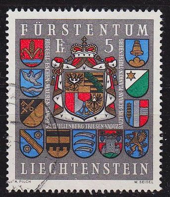 Liechtenstein [1973] MiNr 0590 ( O/ used ) Wappen