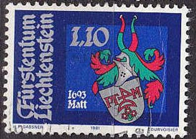 Liechtenstein [1981] MiNr 0769 ( O/ used ) Wappen