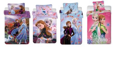 Disney Elsa & Anna Eiskönigin Frozen 2 Baby/ Kinder Bettwäsche 40x60 + 100x135 cm