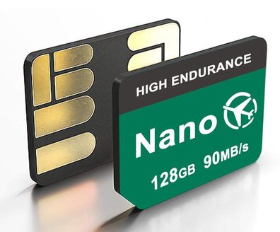 Nm Nano lesen, Speicherkarte