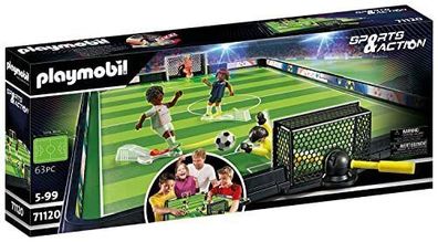 Playmobil Sports & Action 71120 Fußball-Arena Tischkicker für Kinder Spielzeug