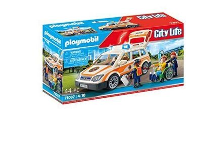 Playmobil City Life 71037 Notarzt PKW 44 Teile 3 Figuren Spielzeug Kinder