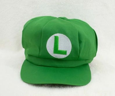 Super Mario Luigi Cap Kappe Gamer Fan Merchandise Cosplay Mütze