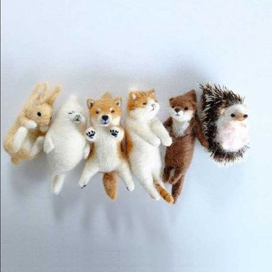 Unfertige Anima-Spielzeugsets für Hunde, Katzen, Pandas, Waschbären und Kaninchen