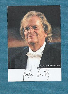 Justus Frantz, ( deutscher Pianist und Dirigent) - persönlich signiert