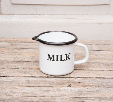 Milchkännchen Emaille 550ml Landhausstil