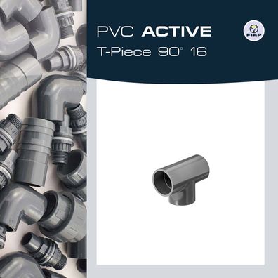 FIAP PVC ACTIVE T-Piece 90° - PVC - T-Stück 90° - Klebeverbindung - 10 bar -