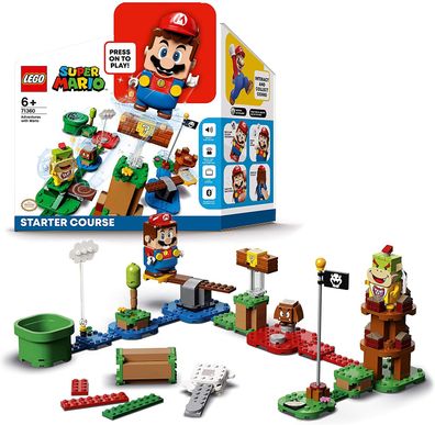LEGO 71360 Super Mario Abenteuer mit Mario – Starterset, interaktive Figur und ...