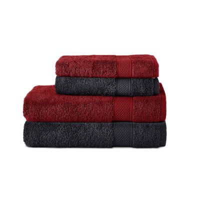 Komfortec 4er Handtuchset aus 100% Baumwolle, 2 Handtücher 50x100 cm und 2 Badetüc...