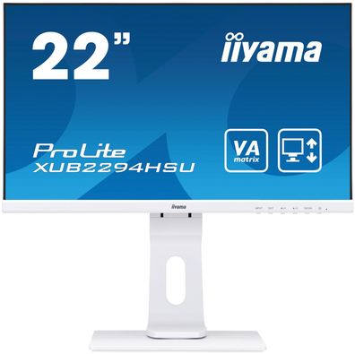 iiyama Prolite XUB2294HSU-W1 Monitor, 4 ms, 54 cm, 22 Zoll, 1920 x 1080, 250 cd/ m²