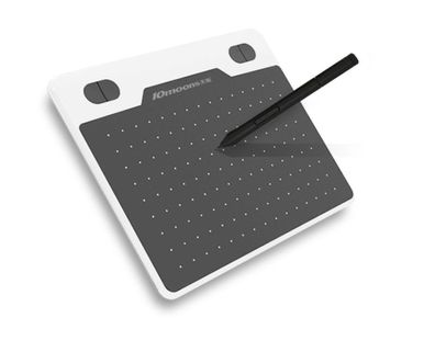 Ultraleichtes Grafiktablett, 8192 Stufen digitales Zeichentablett mit Akku & Stift