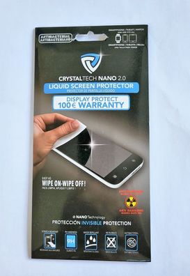 Crystal Tech Liquid Nano (Flüssigglas Displayschutz) Härte 9H Nano 2 Technologie