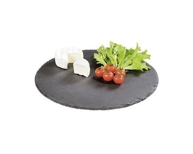 Kesper Schieferplatte Buffetplatte Servierplatte rund Partyplatte 4000270381126