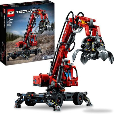 LEGO 42144 Technic Umschlagbagger Modell, Mechanisches Spielzeug Set, manuelle ...