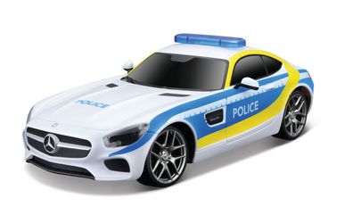 Maisto Tech 81527 - Ferngesteuertes Auto Mercedes AMG GT Polizei (Maßstab 1:24)