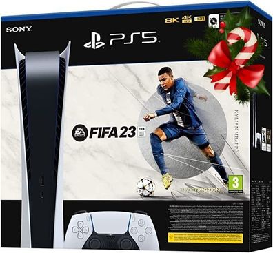 Sony Playstation 5 + Fifa 23 Voucher PS5 Digital Edition Laufwerk 825GB