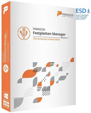 Paragon Festplatten Manager 17 Suite|1 PC/ WIN|Dauerlizenz|Download|eMail|ESD
