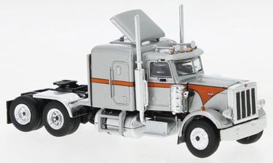 Brekina 85712, Peterbilt 359 silber/ orange, US Truck Modell 1:87 (H0)