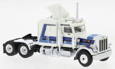 Brekina 85714, Peterbilt 359 weiss/ blau, 1973, US Truck Modell 1:87 (H0)
