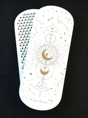 Sadhu Nagelbrett Kosmos Weiß-Glanz Yoga 10 mm Birkenholz ballistische Nägel