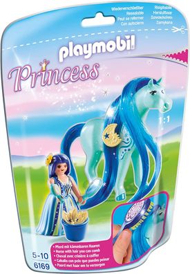 Playmobil Princess Pferd Luna mit kämmbaren Haaren und Figur 6169