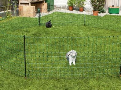 Rabbit netting 50 m, 65 cm, double prong, green
