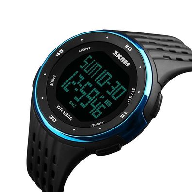 Herren Digitaluhr, LED-Anzeige, wasserdicht, Herrenarmbanduhren