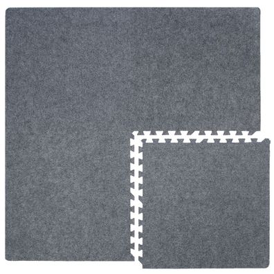 Puzzlematte Farbe grau Teppich