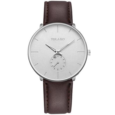Herren Business Uhr, Edelstahl Mesh Gürtel einfache Quarzuhr