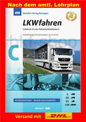 Fahrschule Lehrbuch LKW Führerschein C C1 CE C1E Lernbuch Prüfung