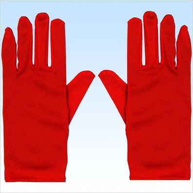 Rote Handschuhe für elegante Abendgarderobe Handschuh Fingerhandschuhe