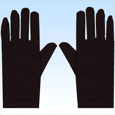 Schwarze Handschuhe für elegante Abendgarderobe Handschuh Fingerhandschuhe