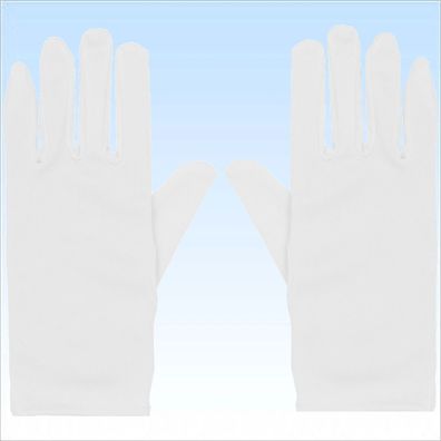 Weiße Handschuhe für elegante Abendgarderobe Handschuh Fingerhandschuhe