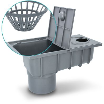 Fallrohr Ablauf Regenrohrablauf Hofablauf Regenablauf Zul.Ø60-110mm Ablauf DN110