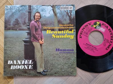 Daniel Boone - Beautiful Sunday 7'' Vinyl Germany SUNG IN GERMAN