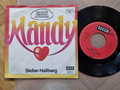 Stefan Hallberg - Mandy 7'' Vinyl Germany/ CV Barry Manilow