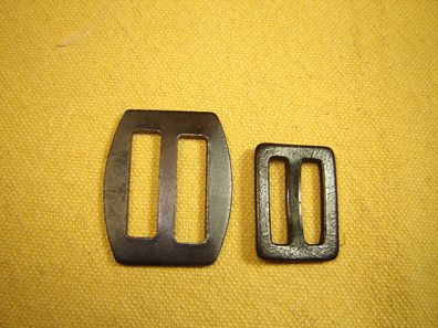 2 Stück Vintage Gürtelschließe 80er Jahre Deko Schließe Kunststoff schwarz